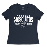 Feeding Mosquitos Since Birth T-Shirt Ladies V-Neck T-Shirt