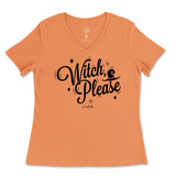 Witch Please Halloween Ladies V-Neck T-Shirt