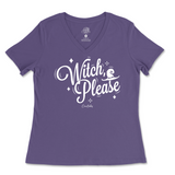 Witch Please Halloween Ladies V-Neck T-Shirt